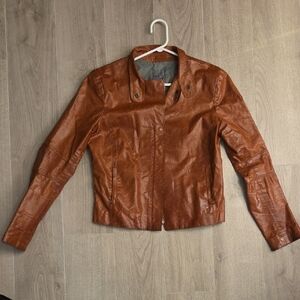 Brown Leather Women's Jacket